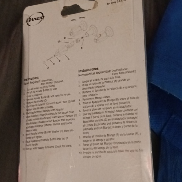 Danco Chrome 2-Handle Knob Bathroom Sink Faucet Handle 2-Pack - Picture 3 of 3